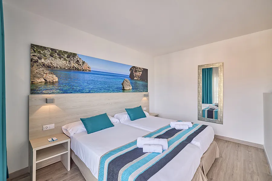 Cómodas camas Twin Cómodas camas Twin de la Junior Suite con Balcón Welike Fénix