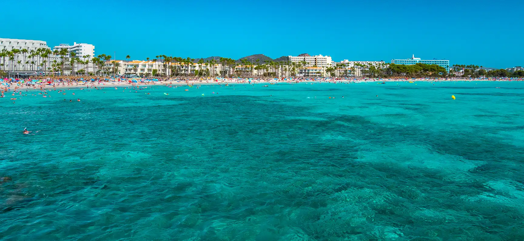 Vista aérea de la Playa de Sa Coma Welike Hotel Marfil Playa